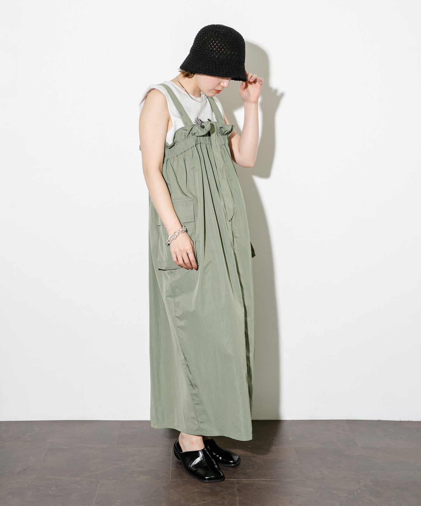 military ruffle ops (khaki) *JP