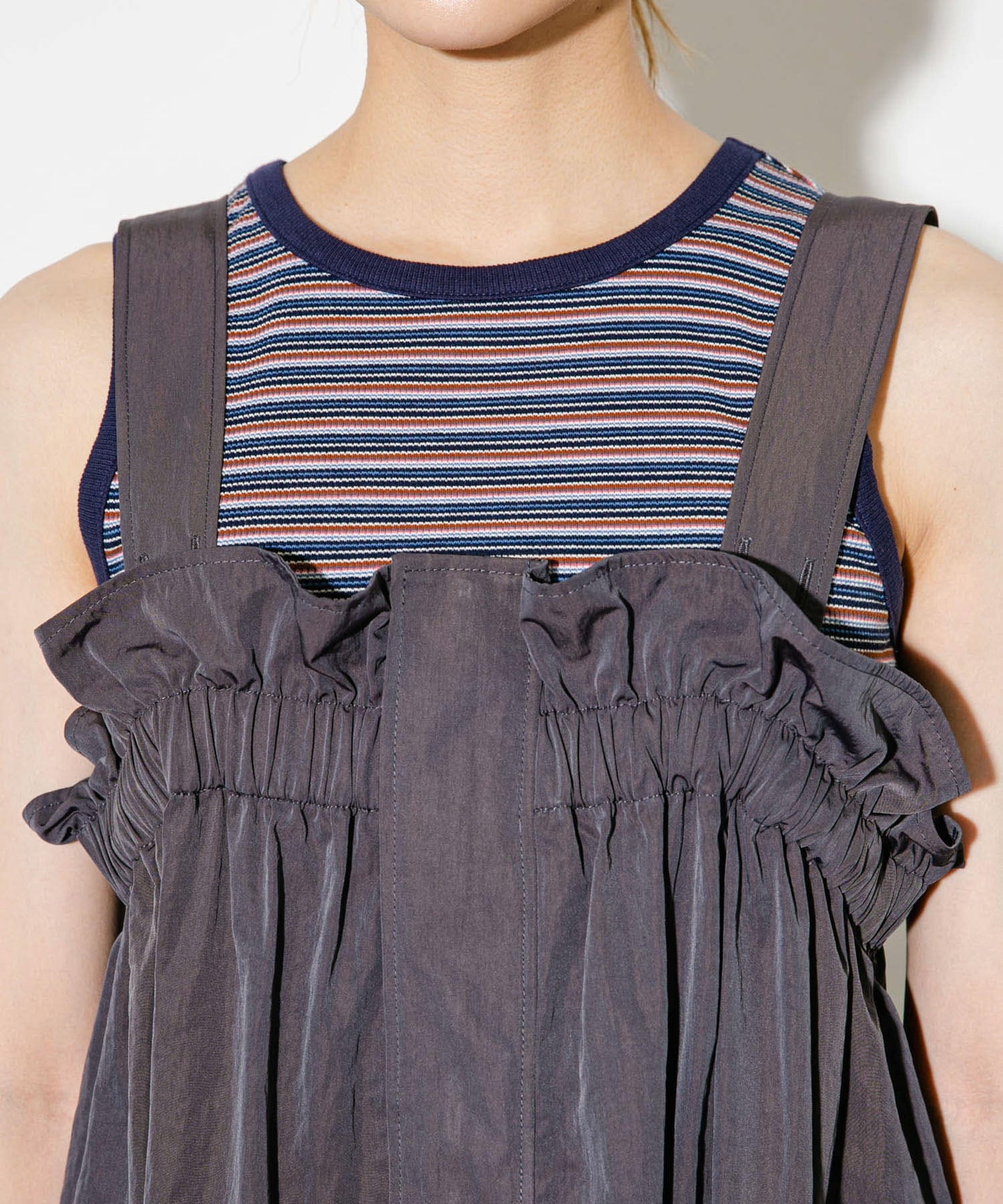 military ruffle ops (charcoal) *JP