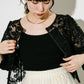 strap cami with cups (black) *JP