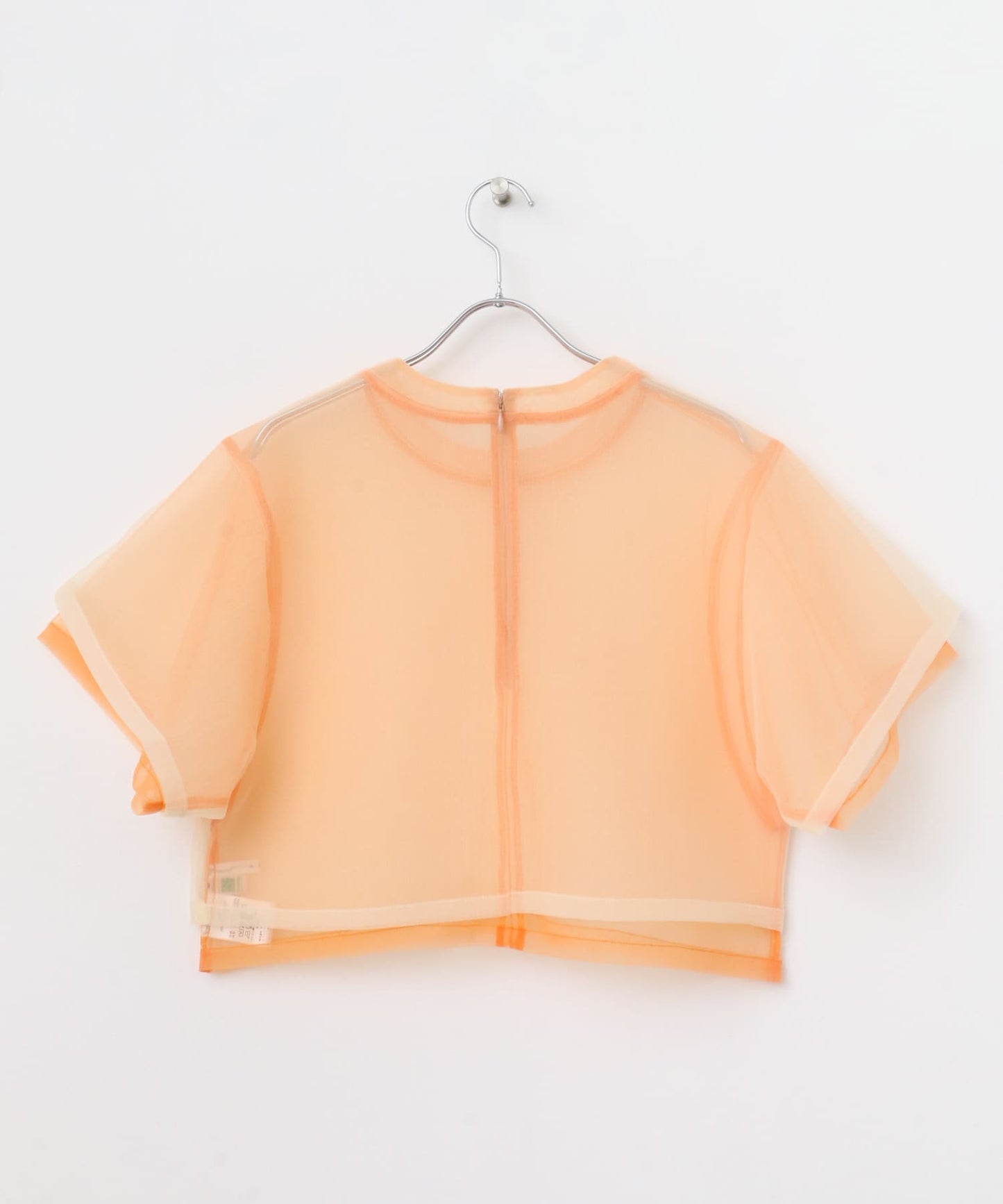 layered sheer top (orange) *JP