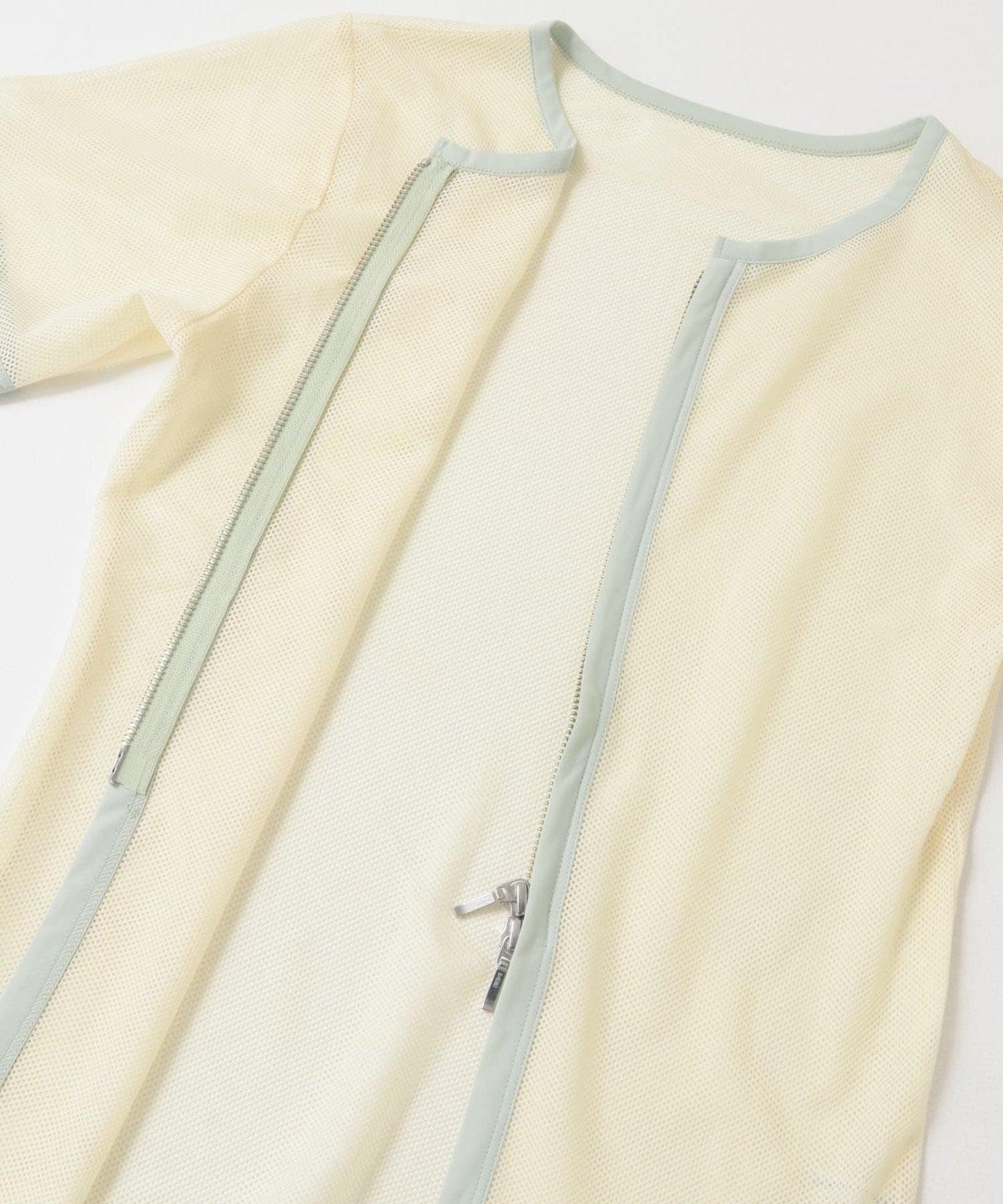 mesh zip tops (ivory) *JP