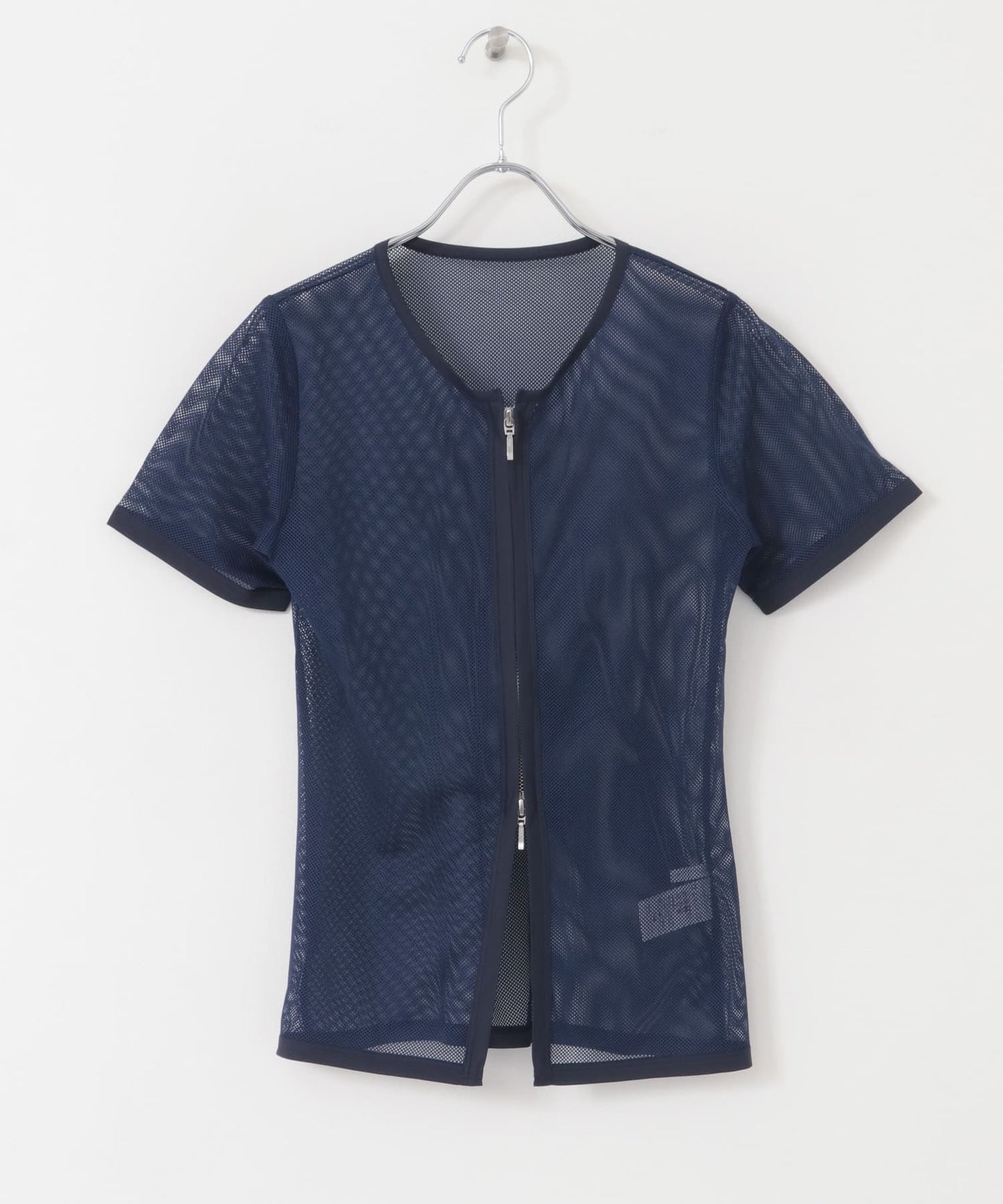 mesh zip tops (navy) *JP