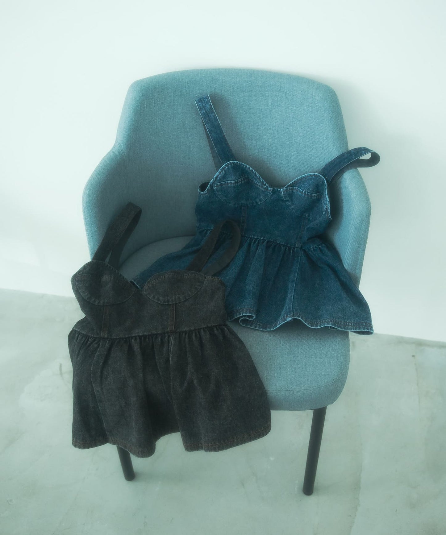 『高橋愛×KBF』denim bustier (blue) *JP