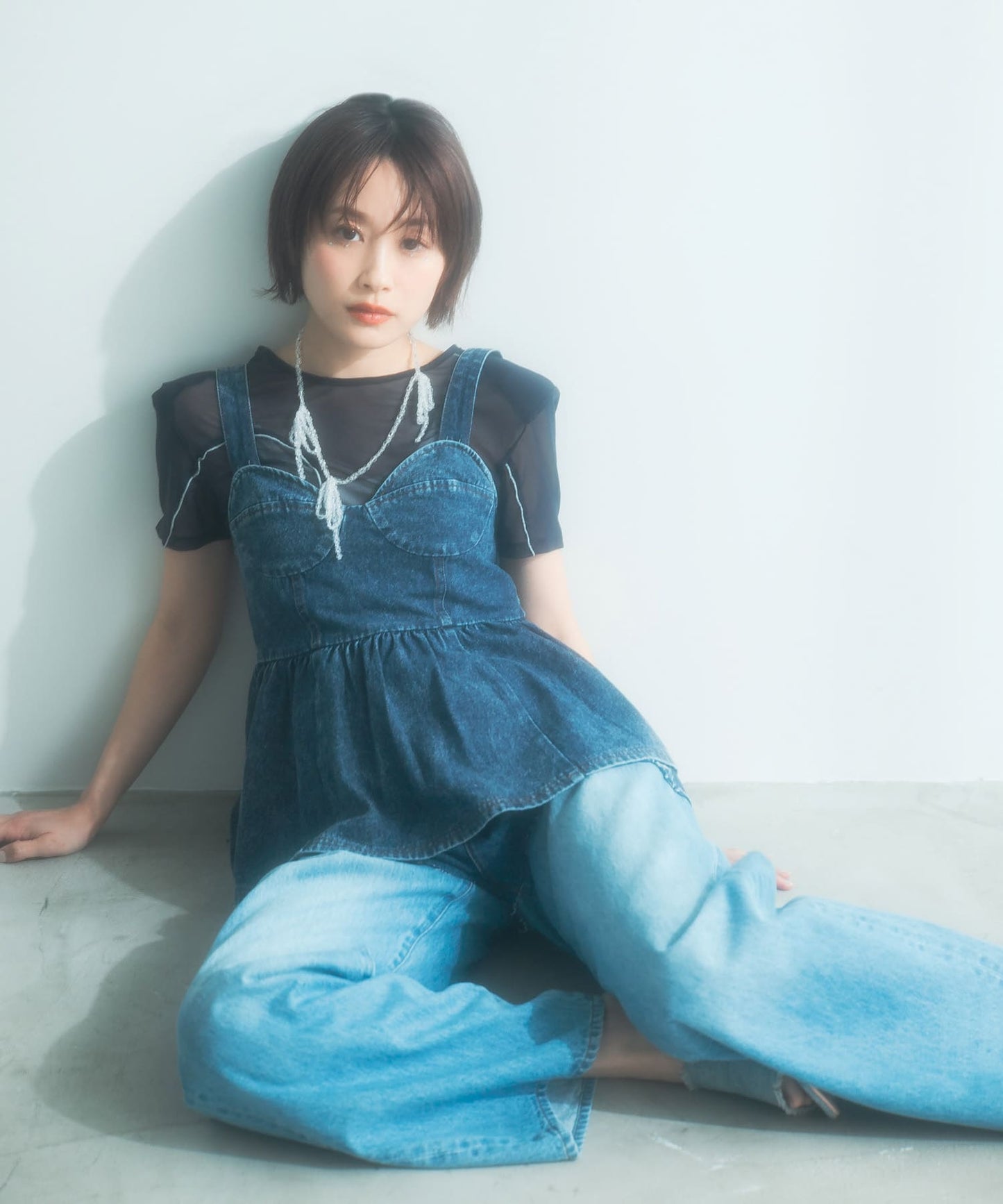 『高橋愛×KBF』denim bustier (blue) *JP