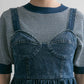 『高橋愛×KBF』denim bustier (blue) *JP