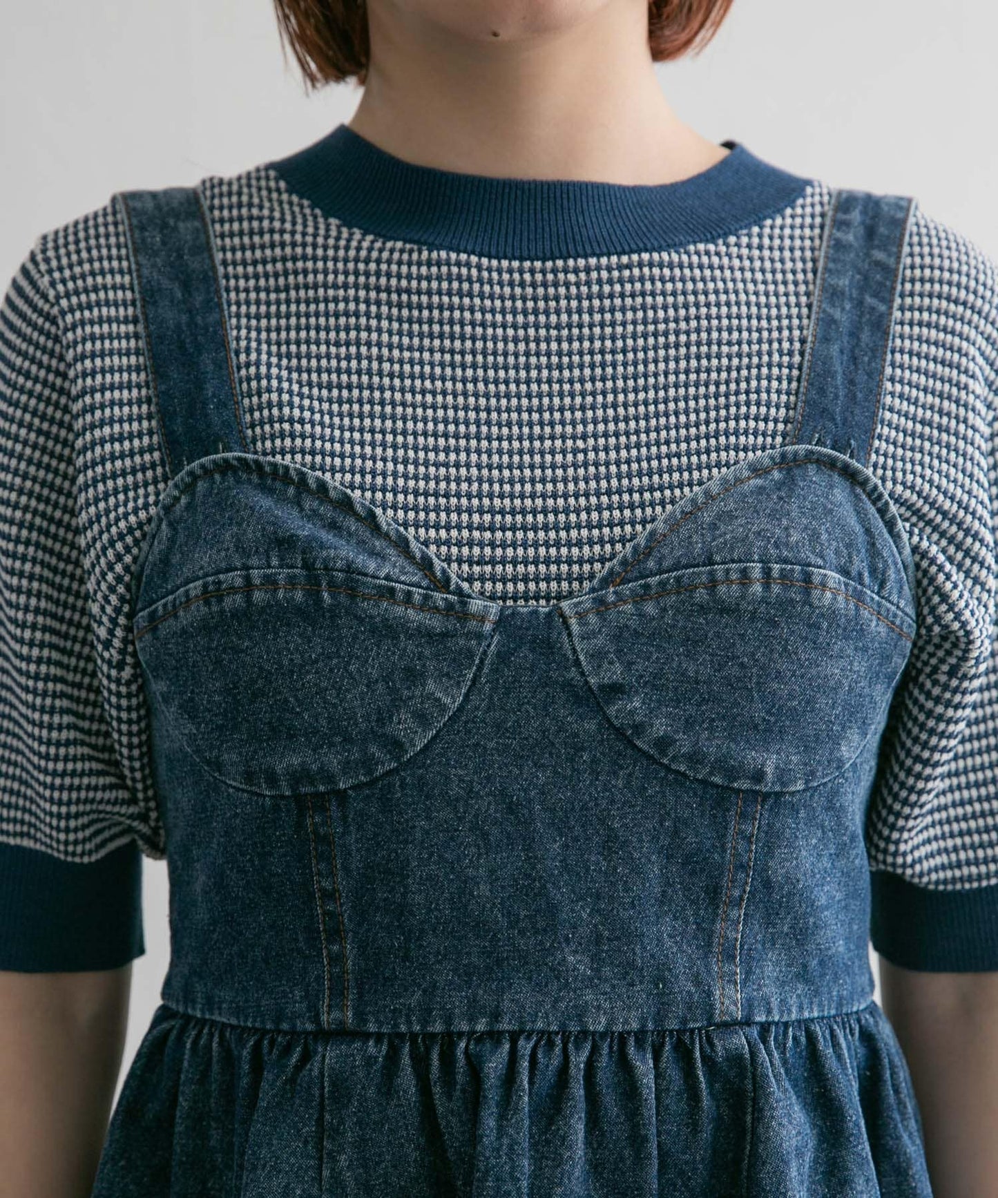 『高橋愛×KBF』denim bustier (blue) *JP