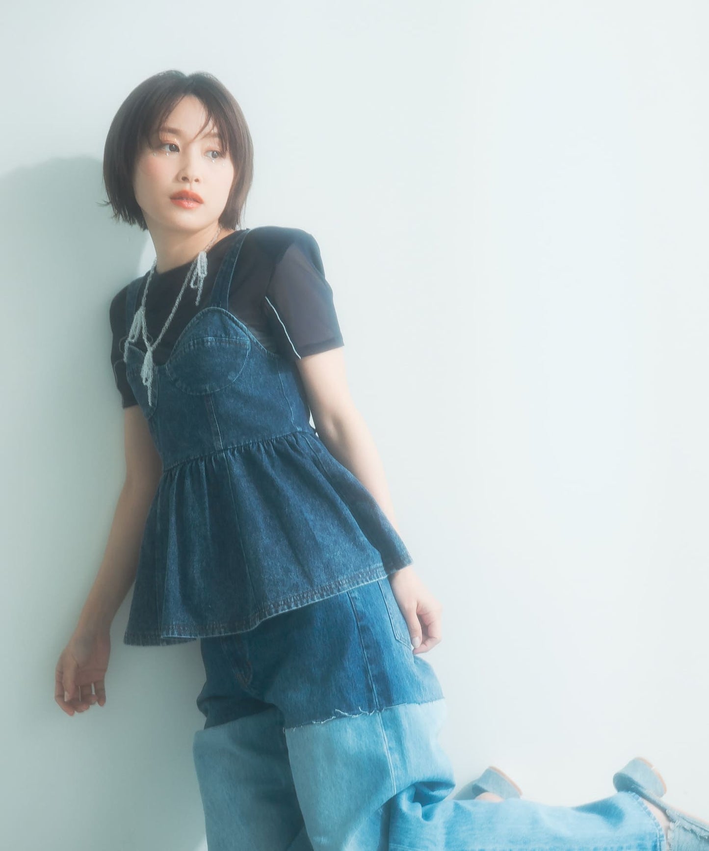 『高橋愛×KBF』denim bustier (blue) *JP