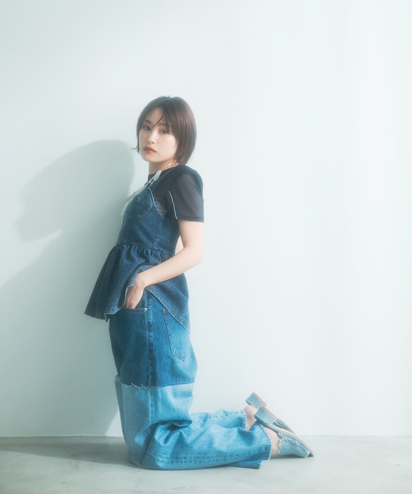 『高橋愛×KBF』denim bustier (blue) *JP