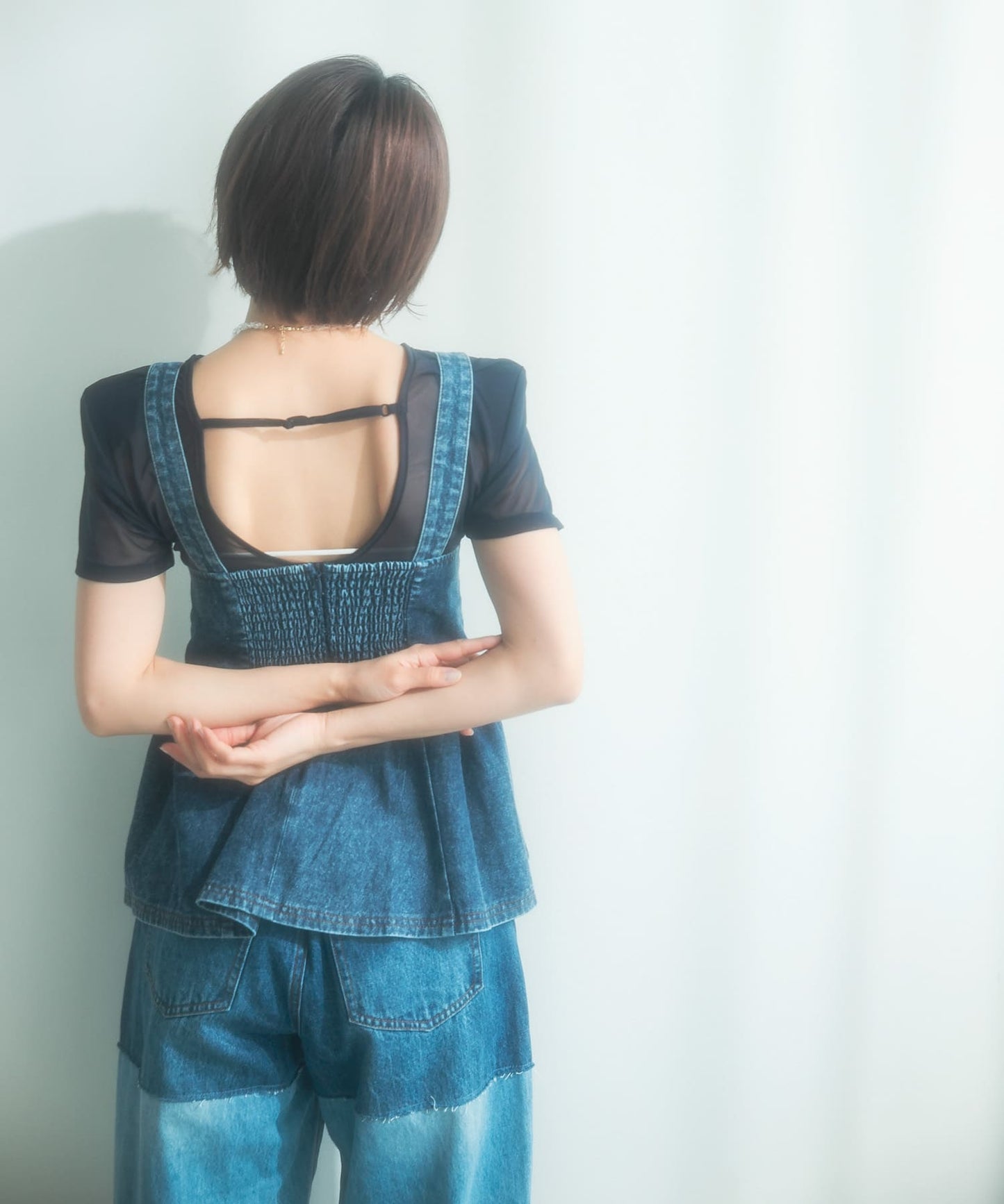 『高橋愛×KBF』denim bustier (blue) *JP