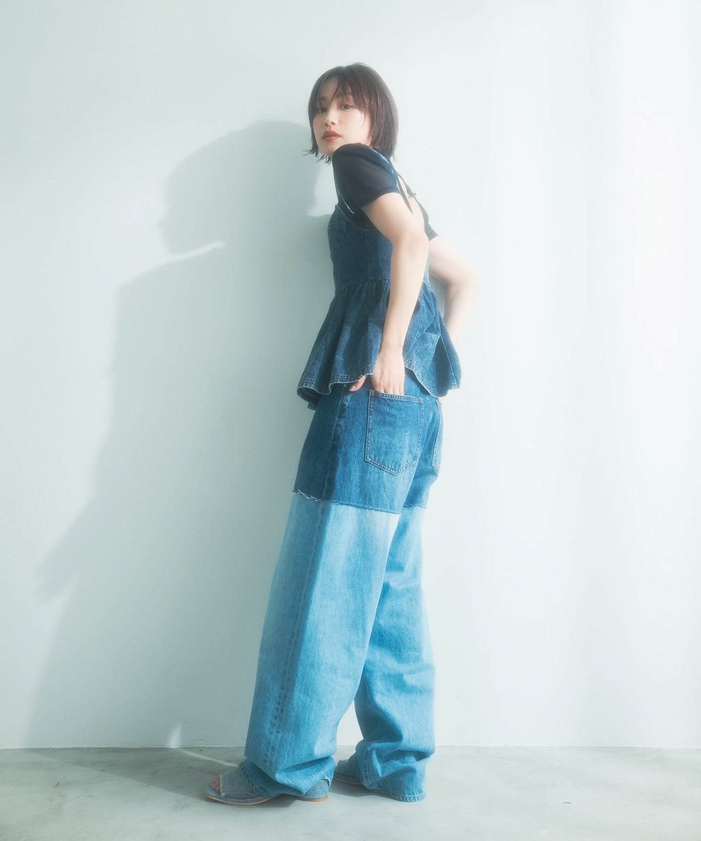 『高橋愛×KBF』denim bustier (blue) *JP