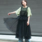 『高橋愛×KBF』frilled tulle dress (black) *JP