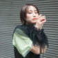 『高橋愛×KBF』frilled tulle dress (black) *JP