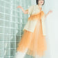 『高橋愛×KBF』frilled tulle dress (apricot) *JP