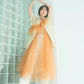 『高橋愛×KBF』frilled tulle dress (apricot) *JP