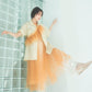 『高橋愛×KBF』frilled tulle dress (apricot) *JP