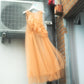 『高橋愛×KBF』frilled tulle dress (apricot) *JP