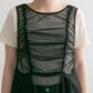 『高橋愛×KBF』frilled tulle dress (black) *JP