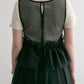 『高橋愛×KBF』frilled tulle dress (black) *JP