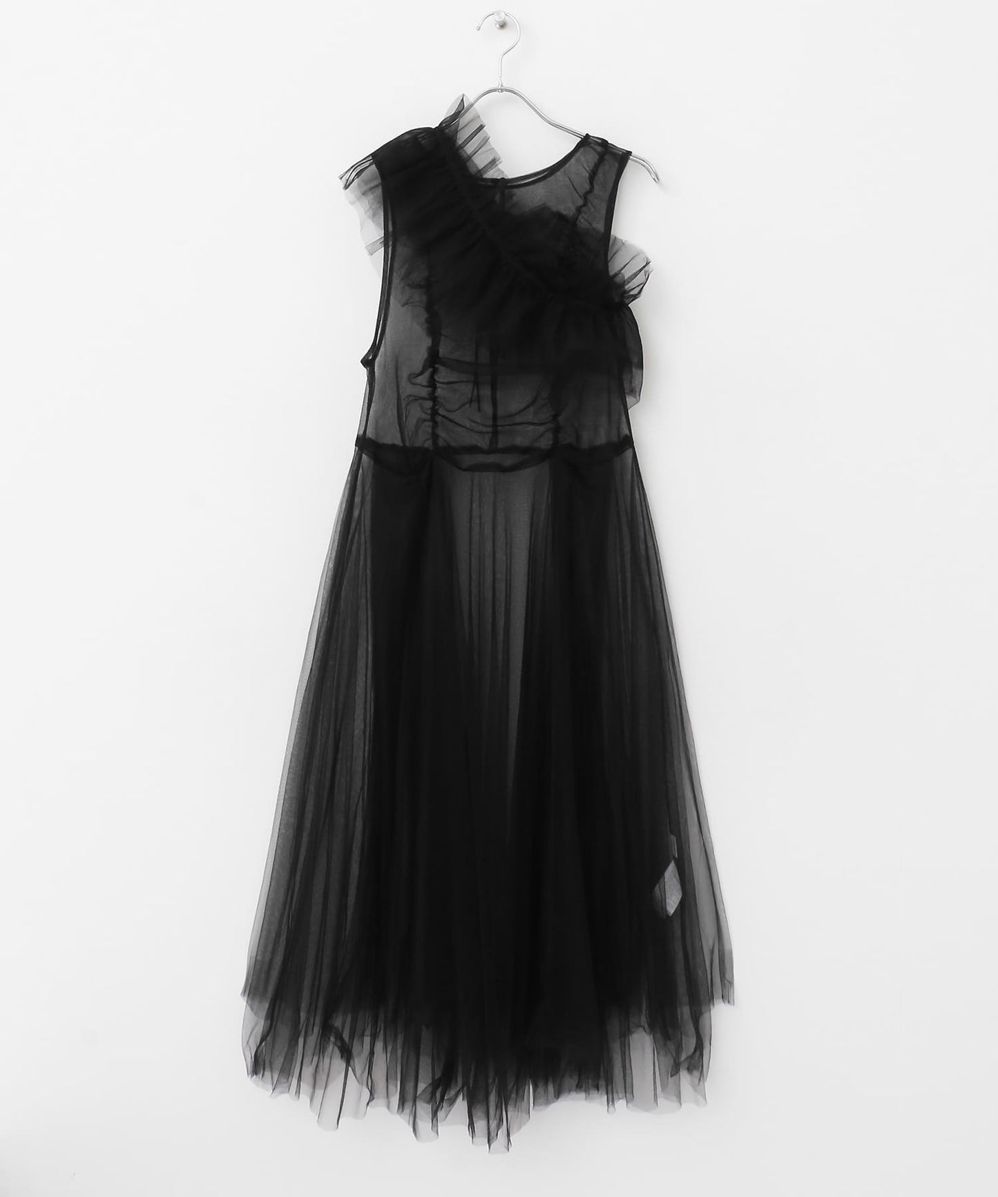 『高橋愛×KBF』frilled tulle dress (black) *JP