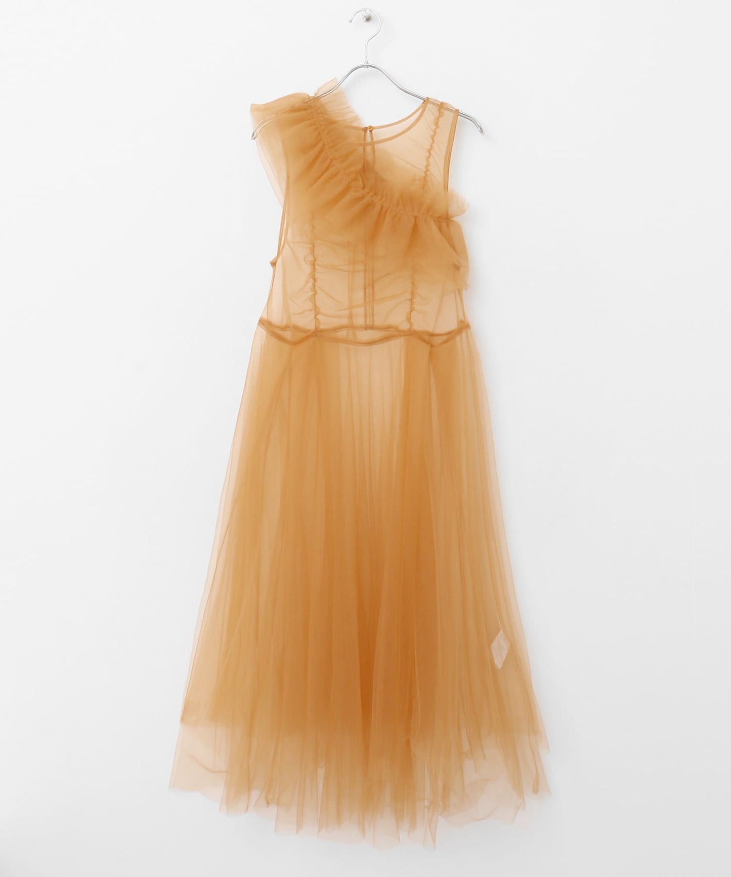 『高橋愛×KBF』frilled tulle dress (apricot) *JP