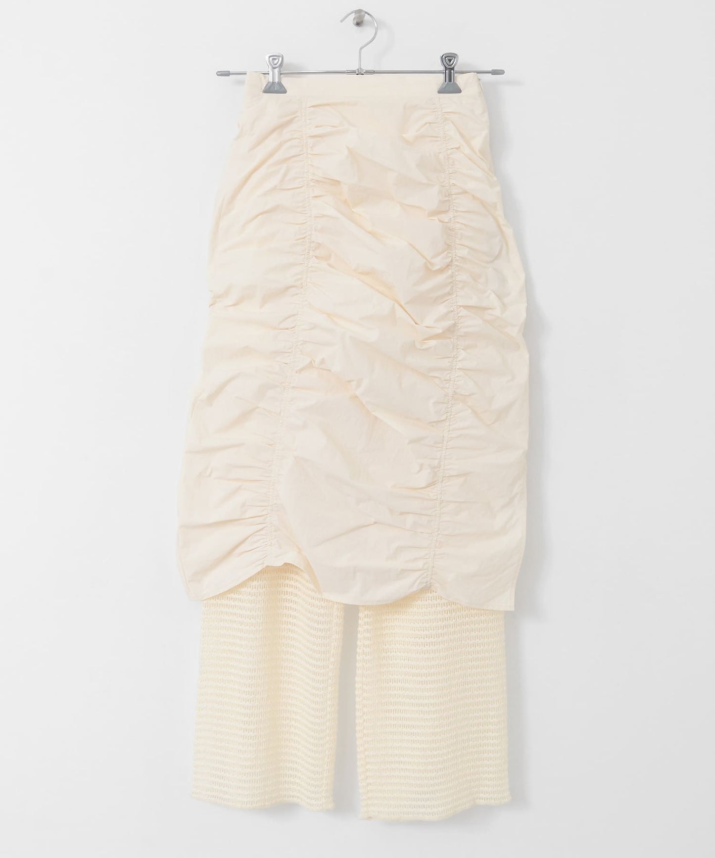 『高橋愛×KBF』shirred skirt pants set (ivory) *JP