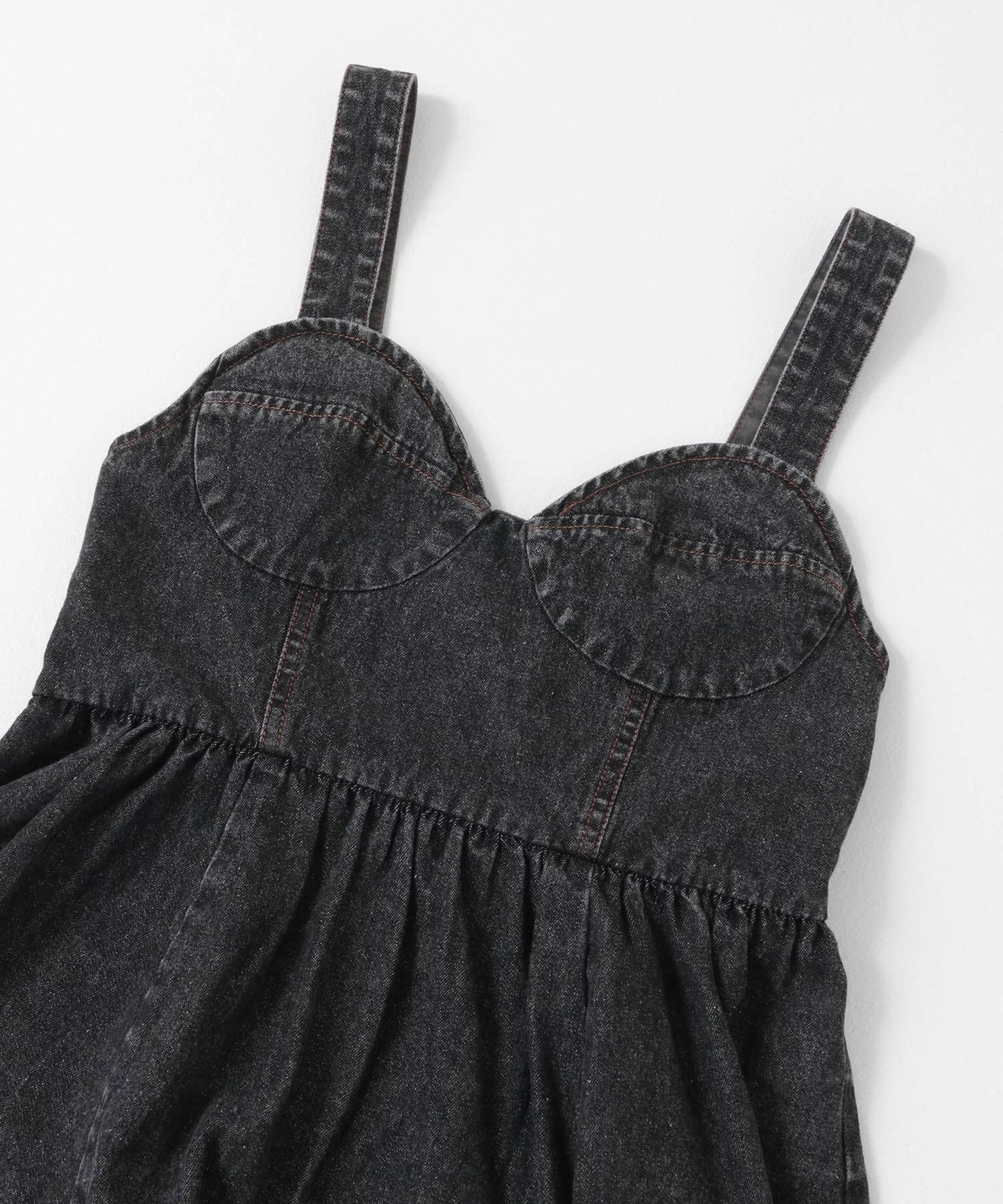 『高橋愛×KBF』denim bustier (black) *JP