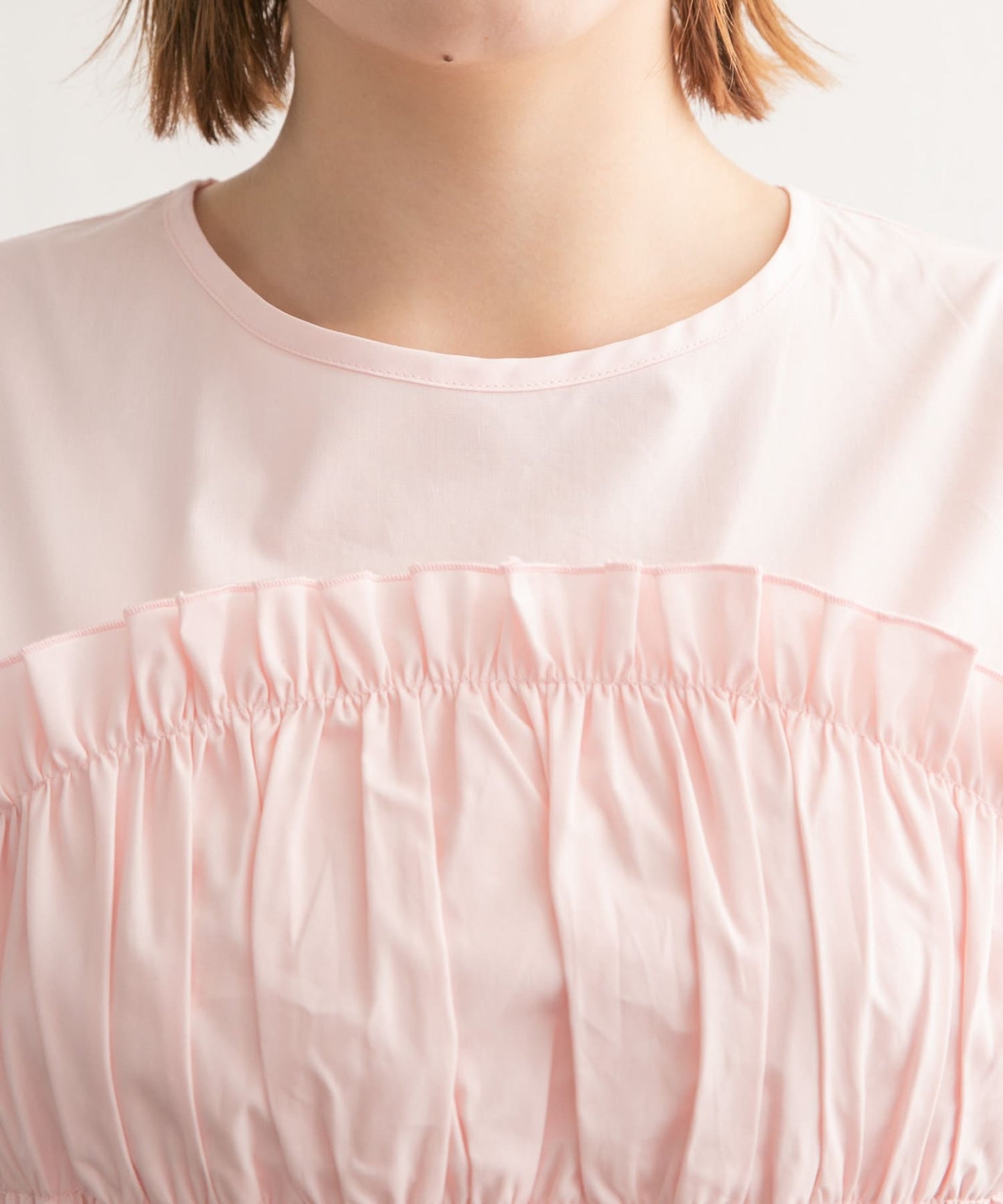 『高橋愛×KBF』shirred bustier blouse (pink) *JP