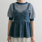 『高橋愛×KBF』denim bustier (blue) *JP