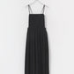 pleated camisole dress (black) *JP