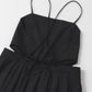 pleated camisole dress (black) *JP