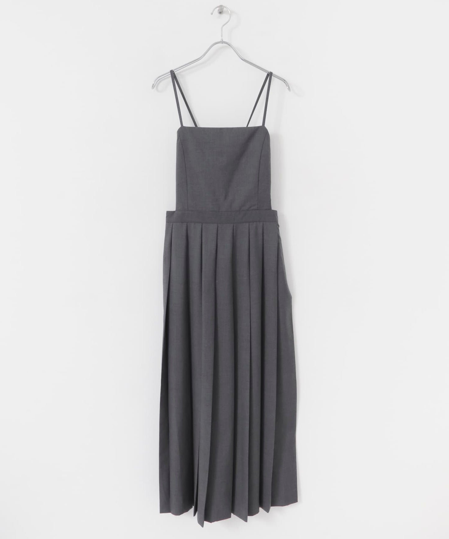 pleated camisole dress (grey) *JP