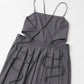 pleated camisole dress (grey) *JP