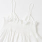 shirred mini dress (white) *JP