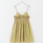 shirred mini dress (beige) *JP