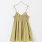 shirred mini dress (beige) *JP