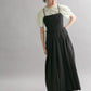 pleated camisole dress (black) *JP