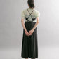 pleated camisole dress (black) *JP