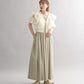 pleated camisole dress (beige) *JP