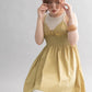 shirred mini dress (beige) *JP