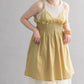 shirred mini dress (beige) *JP