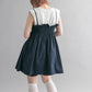 shirred mini dress (navy) *JP