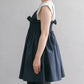 shirred mini dress (navy) *JP