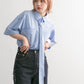 tie set long shirt (blue) *JP