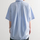 tie set long shirt (blue) *JP