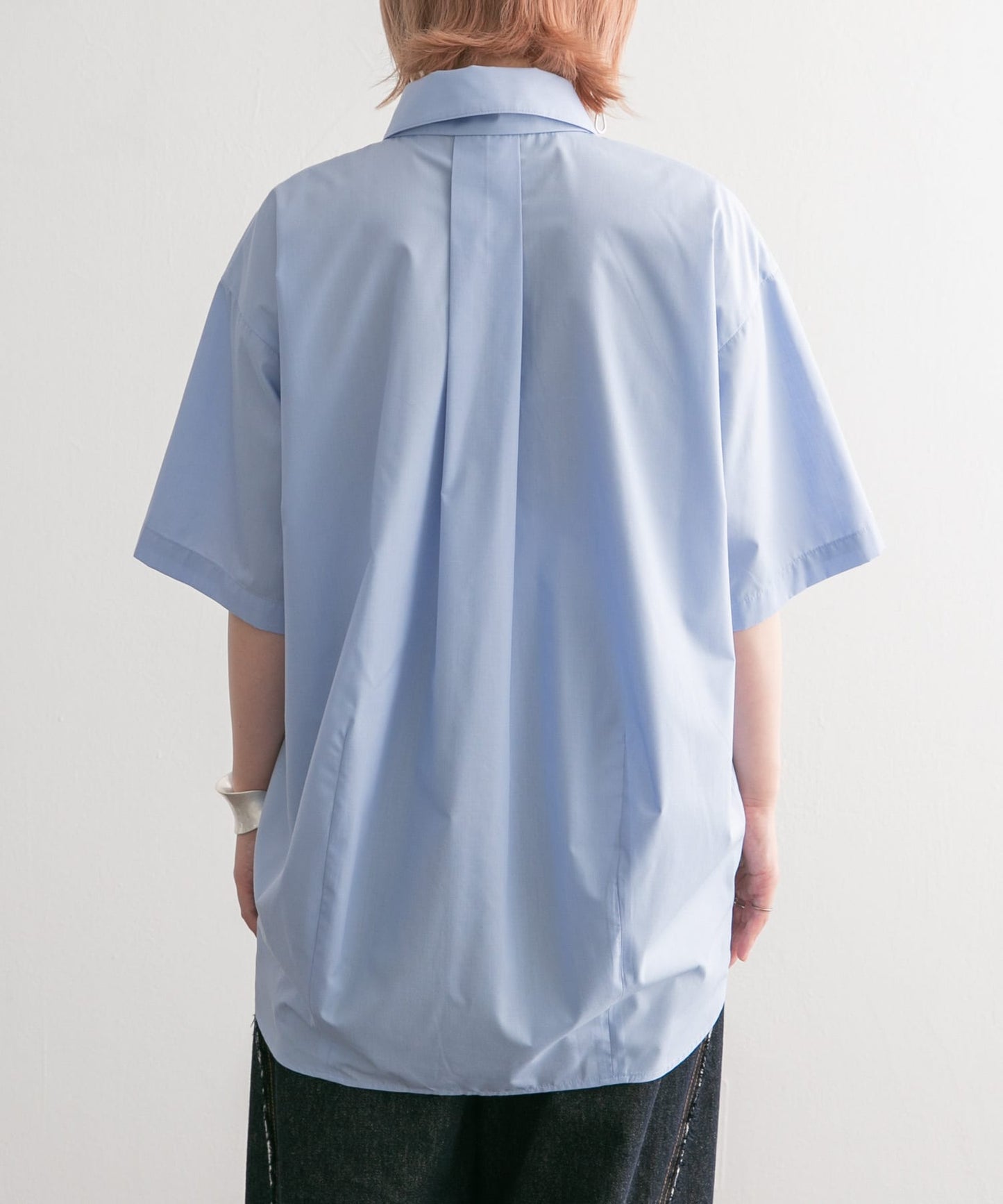 tie set long shirt (blue) *JP