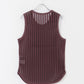 striped mesh tank top (bordeaux) *JP