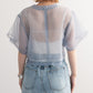 layered sheer top (blue) *JP