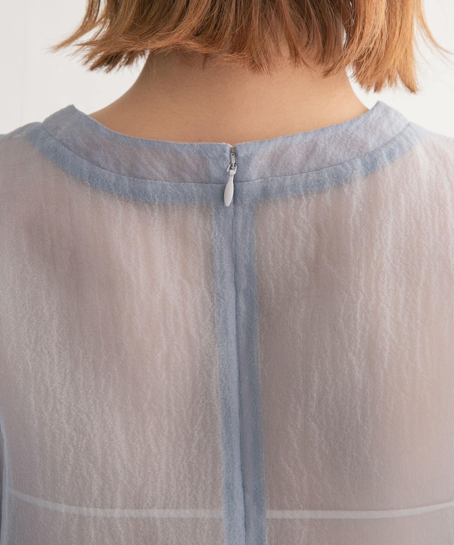 layered sheer top (blue) *JP