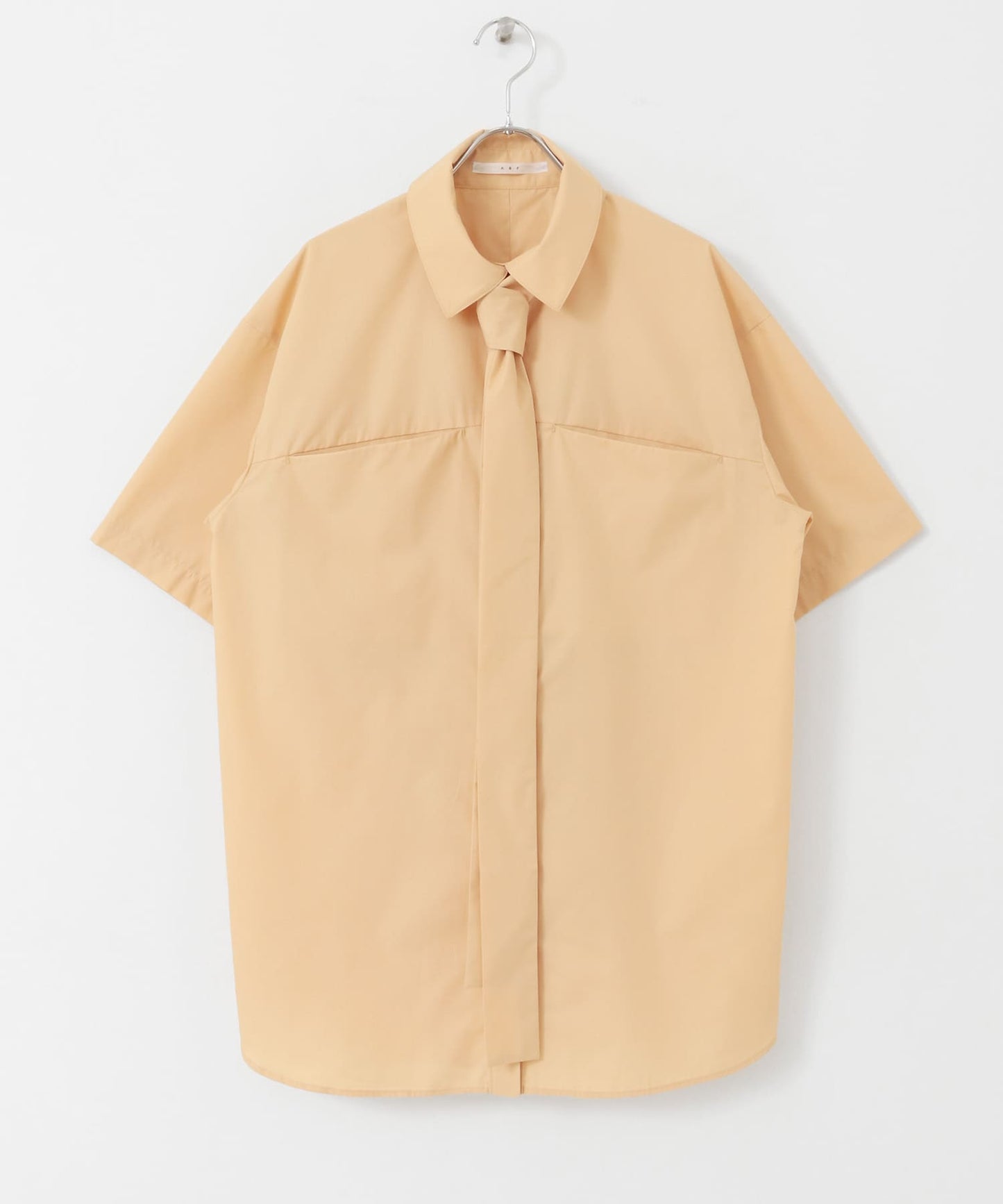 tie set long shirt (apricot) *JP