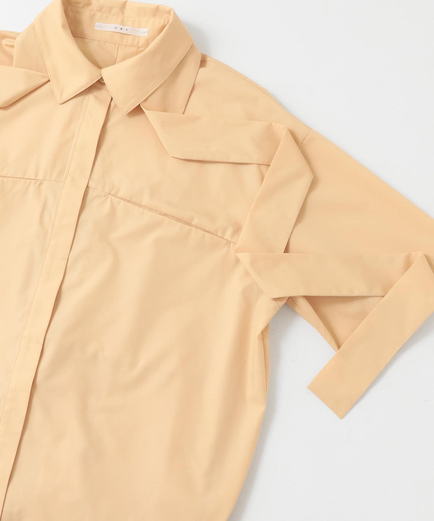 tie set long shirt (apricot) *JP